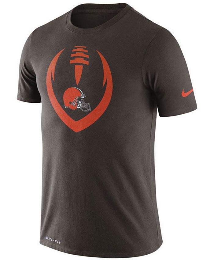Nike Men's Cleveland Browns Dri-FIT Cotton Modern Icon T-Shirt - Macy's