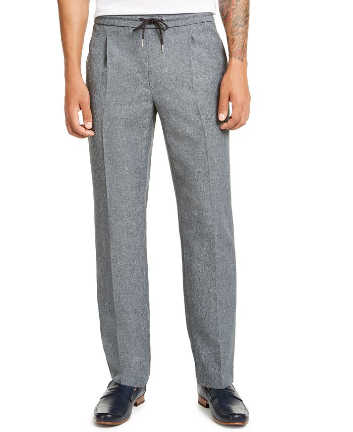 Alfani Men's Pleated Drawstring Pants, Created for Macy's - Macy's