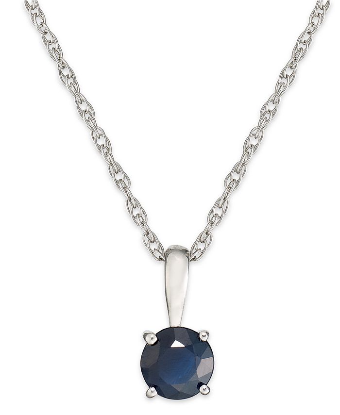 Macy's sapphire clearance necklace