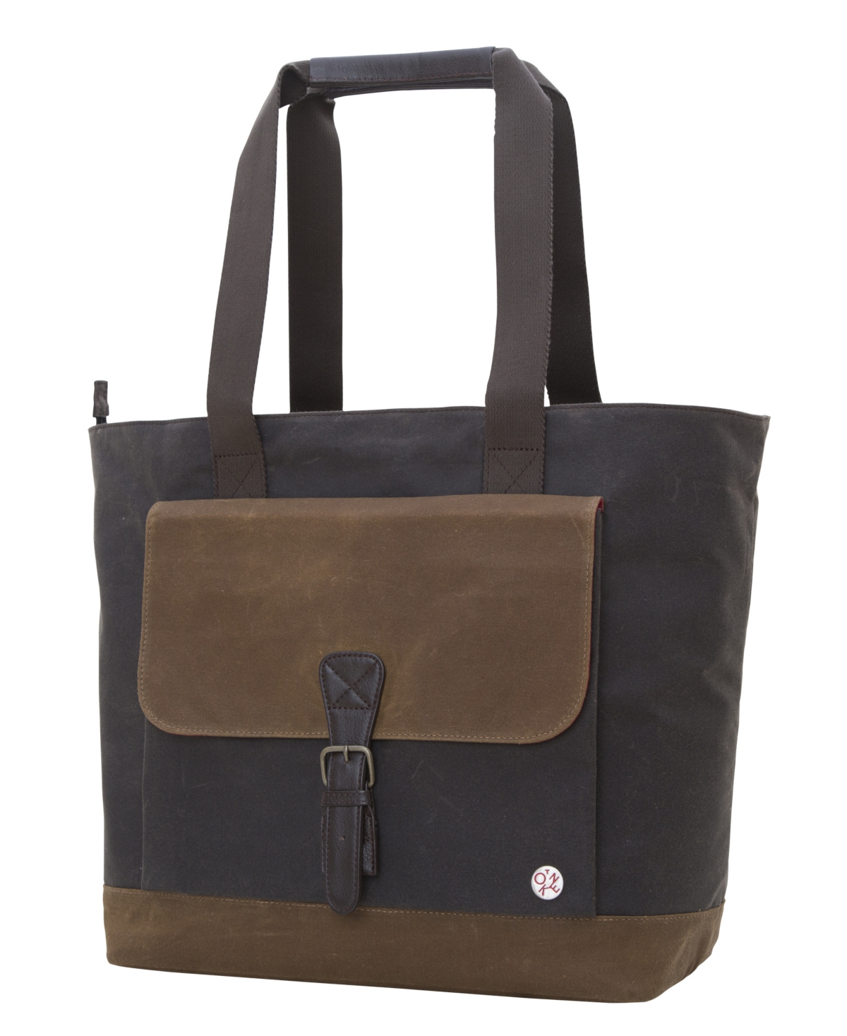 Waxed Montague Tote Bag - Brown