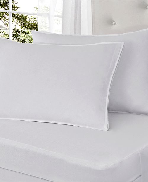 Fresh Ideas Cotton Rich 2 Pack Pillow Protectors With Bed Bug