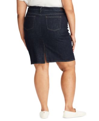 ralph lauren denim skirt macy's