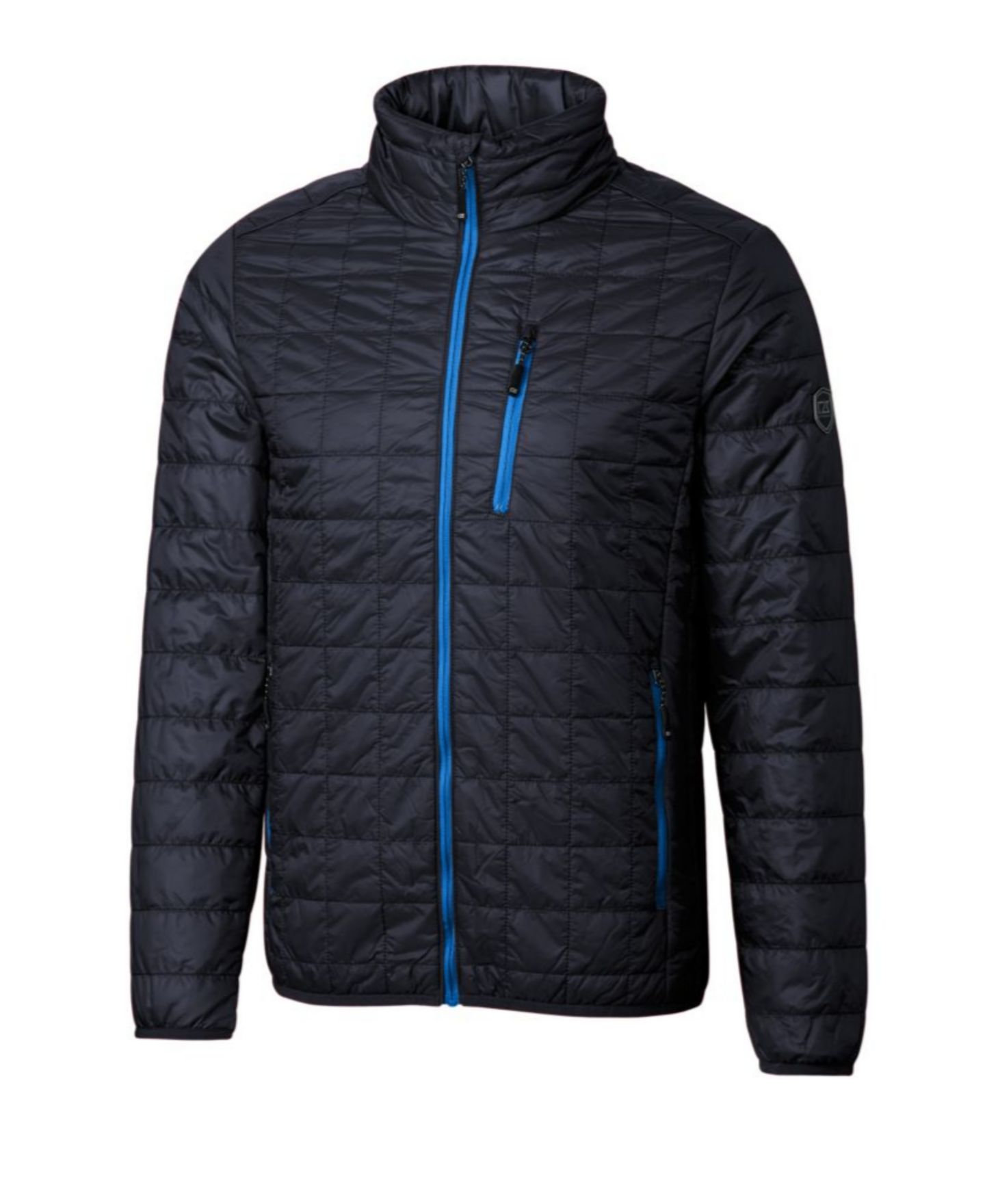 Мужская куртка Cutter & Buck Big & Tall Cutter and Buck Rainier PrimaLoft Insulated Long Sleeve Puffer, цвет: Антрацитовый меланжевый — фото 5