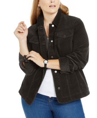 plus size corduroy jacket