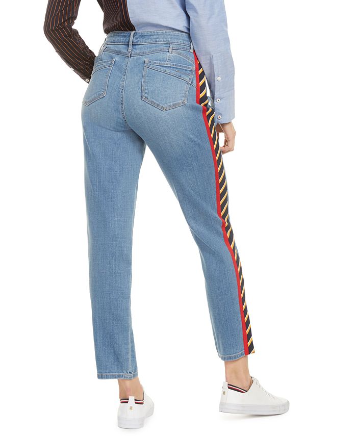 Tommy Hilfiger Side-Stripe Slim-Fit Jeans & Reviews - Jeans - Women ...