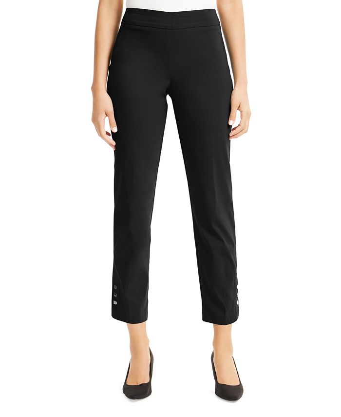 JM Collection Tummy-Control Ankle Pants, Created for Macy's & Reviews ...