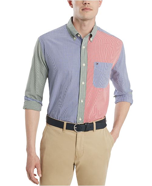 Tommy Hilfiger Men S Mickey Check Colorblock Shirt Created For