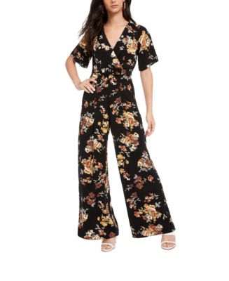 Trixxi Juniors' Belted Kimono Jumpsuit - Macy's