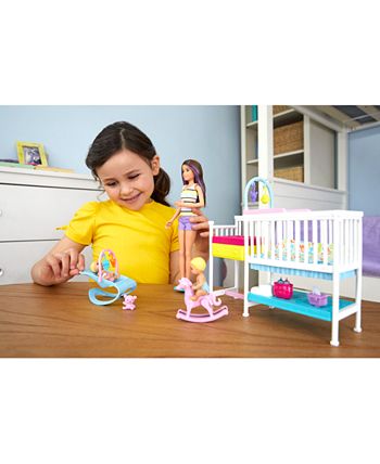 Barbie Skipper Babysitters Inc Nap 'N' Nurture Nursery Dolls And Playset -  Macy's