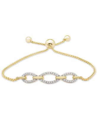 gold chain bracelet with diamonds