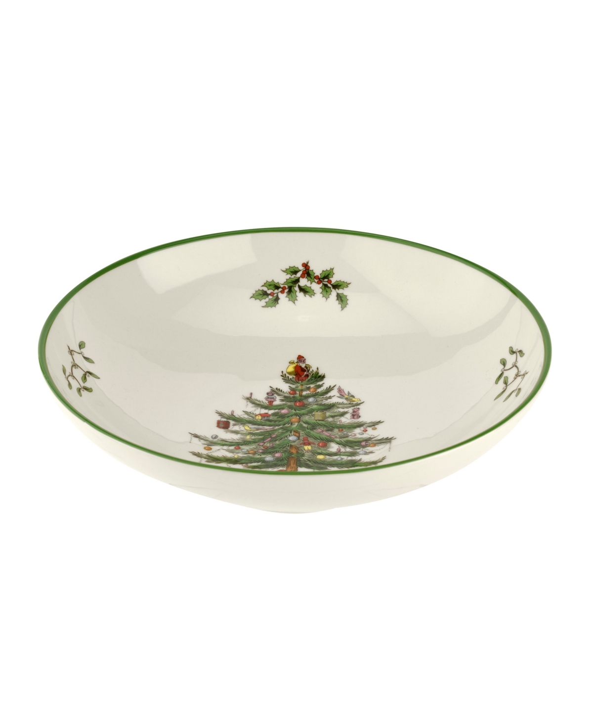 Spode Christmas Tree Small Pasta Bowl In Green