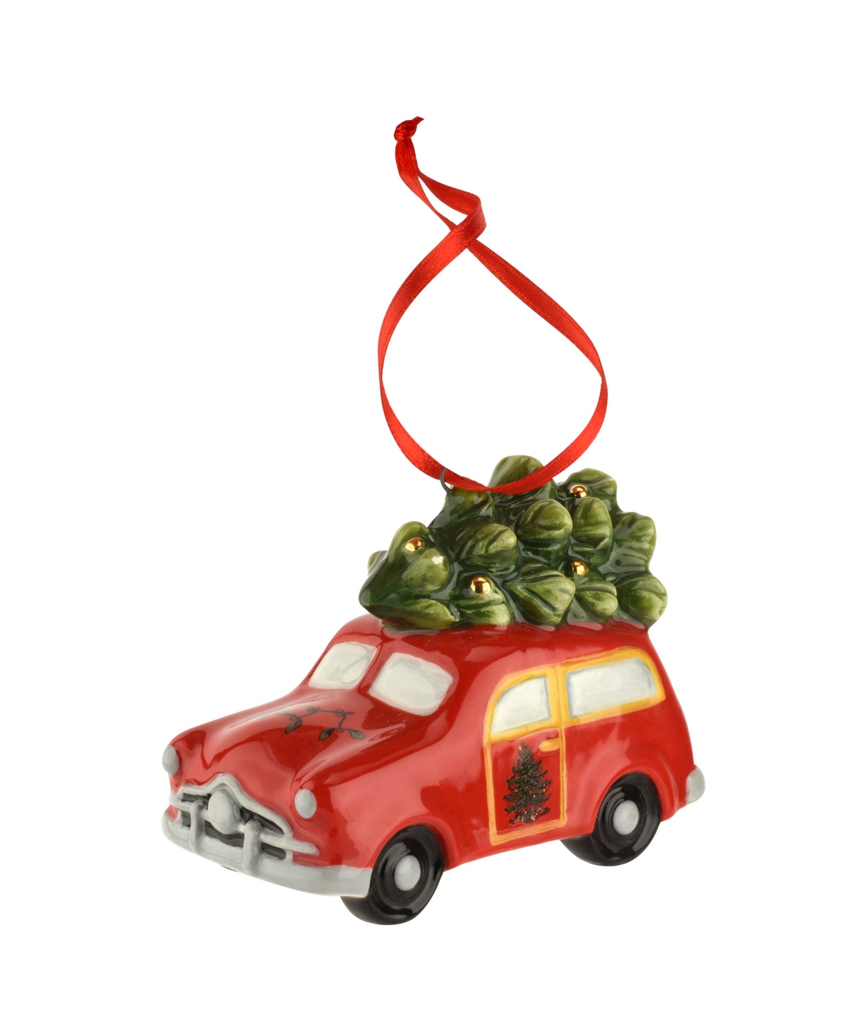 Spode Christmas Tree Station Wagon Ornament In Multi