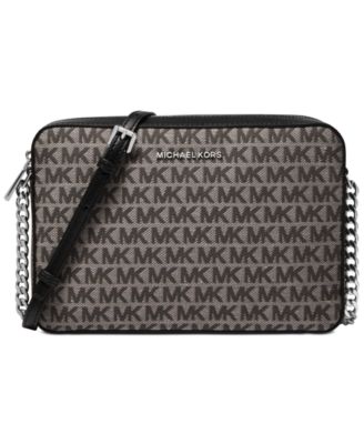 michael kors jet set signature large east west crossbody