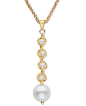 image of Effy Cultured Freshwater Pearl (4-1/2 & 10-1/2mm) 18