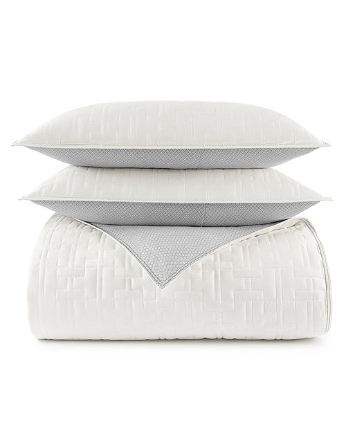 Tommy Hilfiger Quilted Monogram 3 Piece King Comforter Set