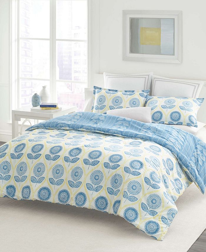 Laura Ashley Sunflower Blue Duvet Set, Full/Queen & Reviews Duvet