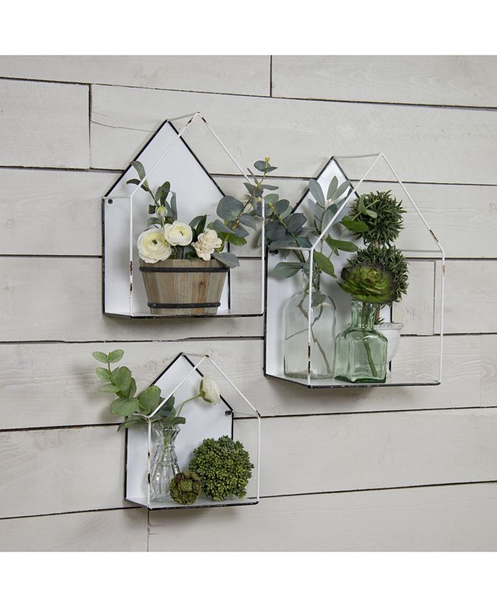 VIP Home & Garden 3Piece Metal Wall Plant Holders Macy's