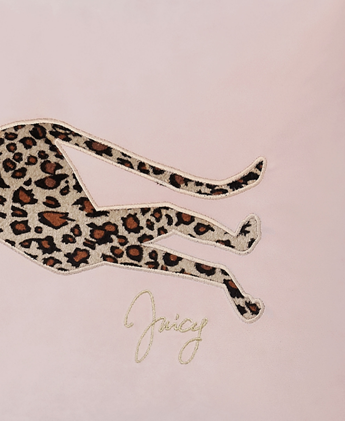 Juicy Couture Velvet Cheetah Decorative Pillow, 14" X 24 In Pink