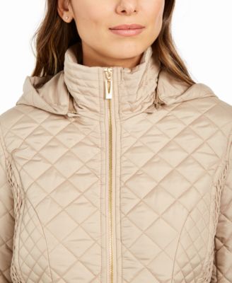 via spiga quilted hooded coat