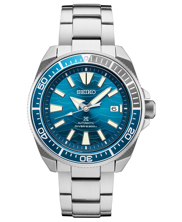 Seiko Men's Automatic Prospex Diver Stainless Steel Bracelet Watch 45mm ...