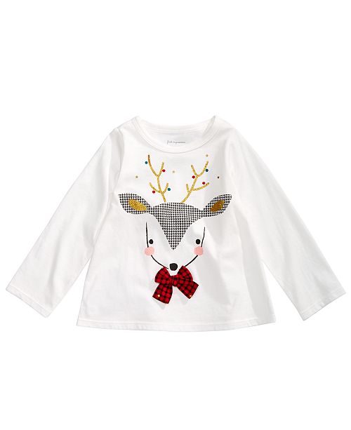 Baby Girls Reindeer Applique T Shirt Created For Macy S
