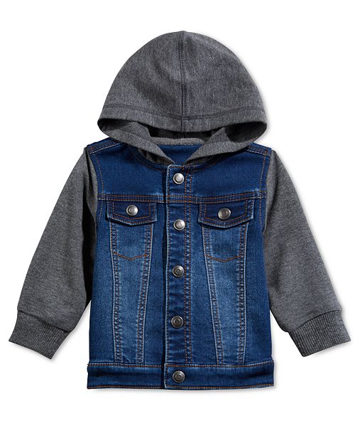 First Impressions Baby Boys' Contrast Denim Jacket, Created for Macy's