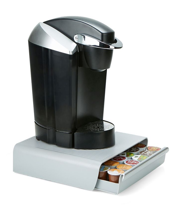 Mind Reader Wall Mount Single Serve Pod Organizer 20 Pod Capacity Magnetic Or Adhesive, Black WMNT-BLK - The Home Depot