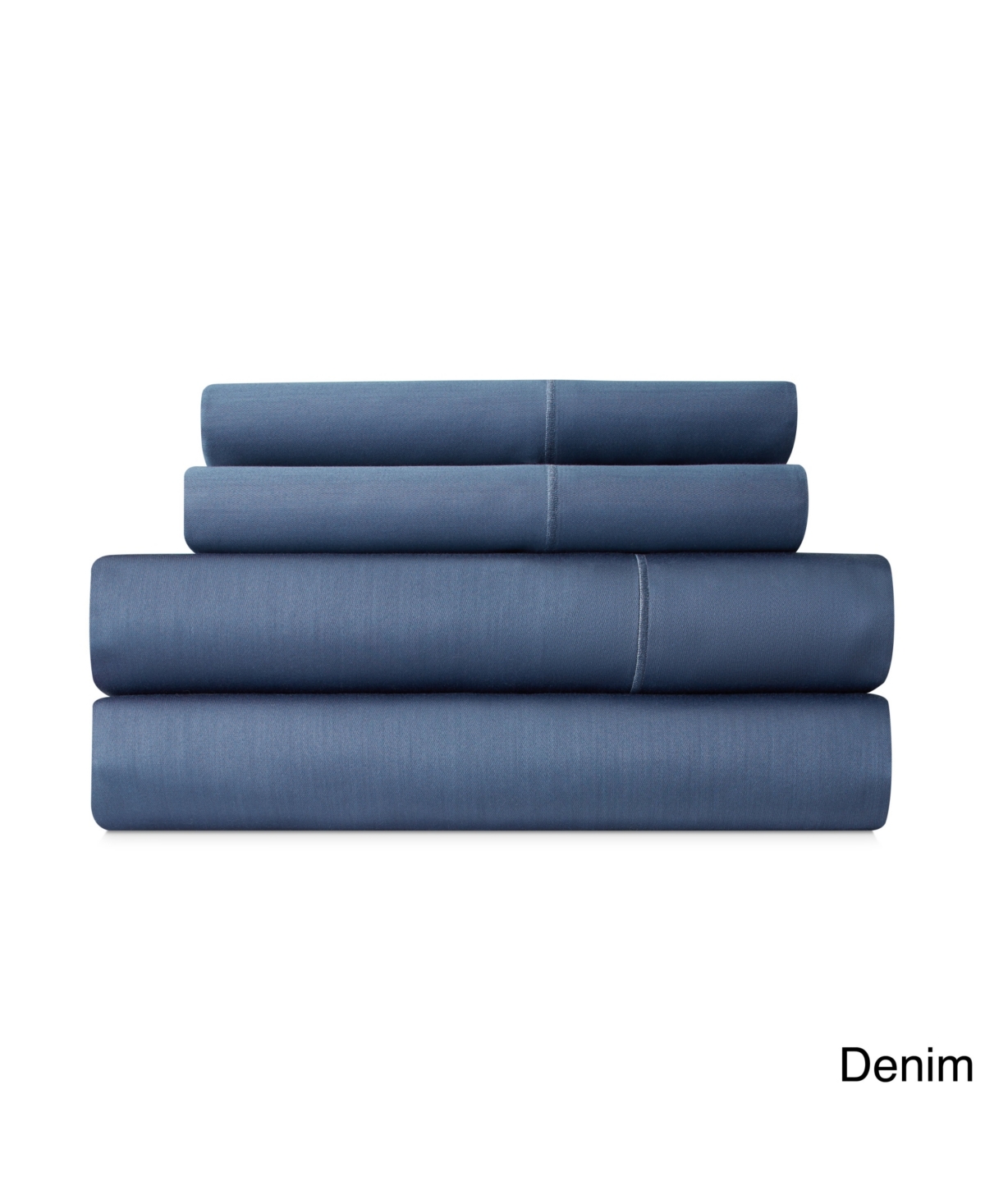 Addy Home Fashions Luxury 1000 Thread Count Cotton Rich Sateen Extra Deep Pocket King 4-piece Sheet Set Bedding In Denim
