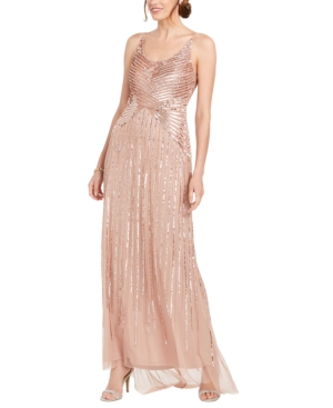 petite beaded gowns