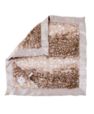 Zalamoon - Plush Luxie Pocket Blanket with Pocket and Strap Holder for Pacifier or Toy