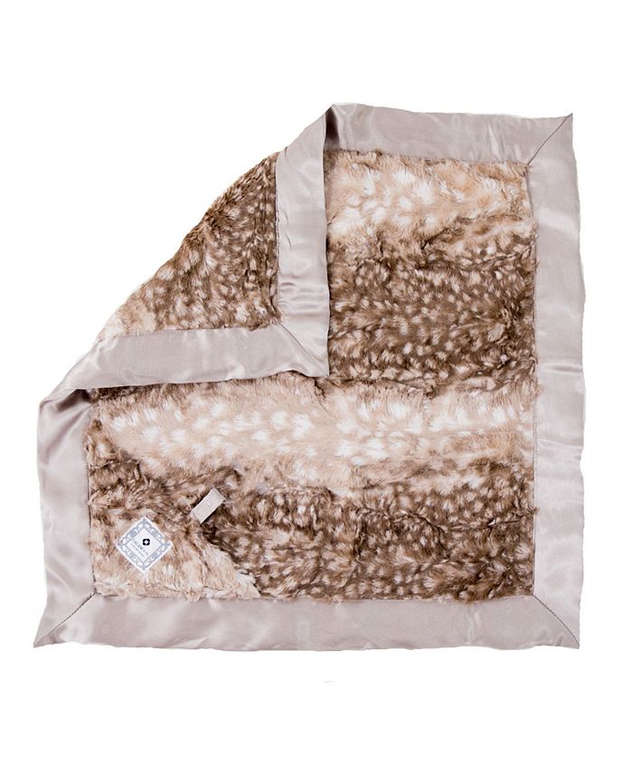 Zalamoon - Plush Luxie Pocket Blanket with Pocket and Strap Holder for Pacifier or Toy