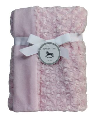Baby Girls Blanket, Pacifier Clip, Teether, and Toy, 4 Piece Set