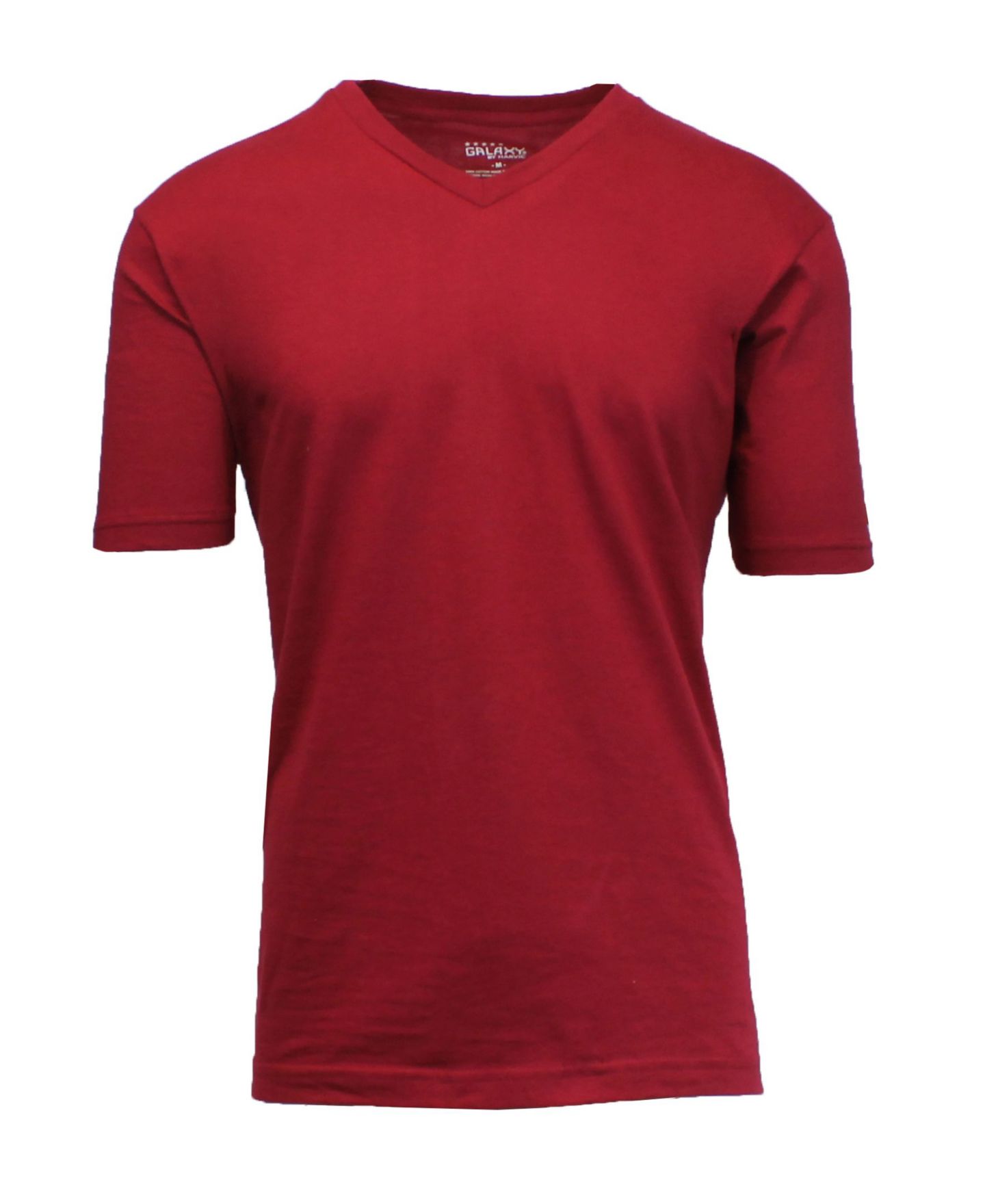 Мужская футболка Galaxy By Harvic Short Sleeve V-Neck, цвет: Меланжевый — фото 7