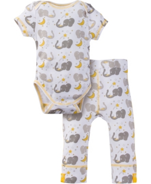 Miracle Baby Boys and Girls Short Sleeve Bodysuit and Pant Outfit