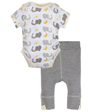 Miracle Baby Boys and Girls Short Sleeve Bodysuit and Pant Outfit