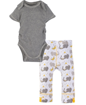 Miracle Baby Boys and Girls Short Sleeve Bodysuit and Pant Outfit