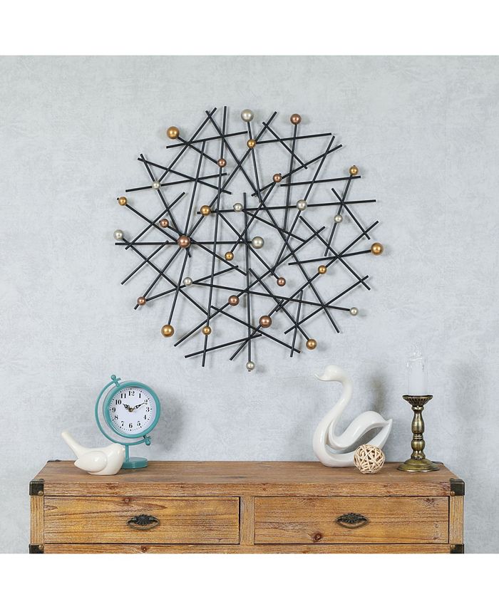 Luxen Home Abstract Pins Metal Wall Decor Macy's