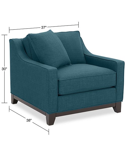 Furniture Keegan 37 Fabric Armchair Created For Macy S Reviews