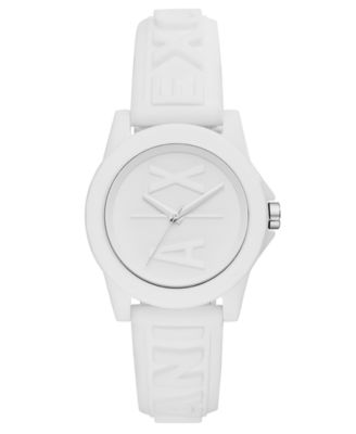 Bank White Silicone Strap Watch 40mm 
