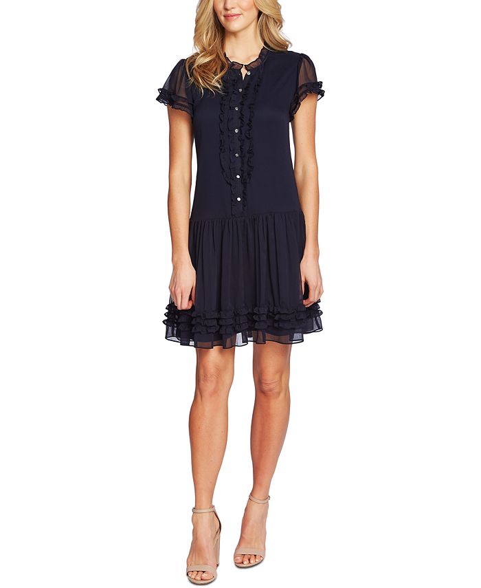 Cece ruffle deals drop waist dress