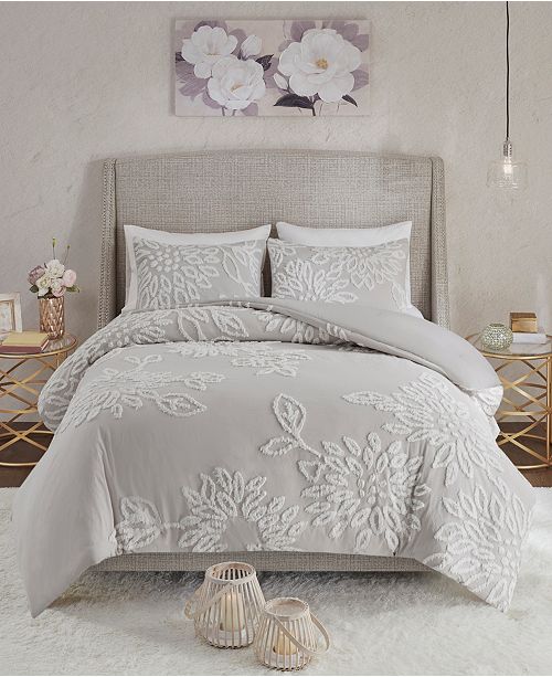 Madison Park Veronica Full Queen 3 Pc Tufted Cotton Chenille