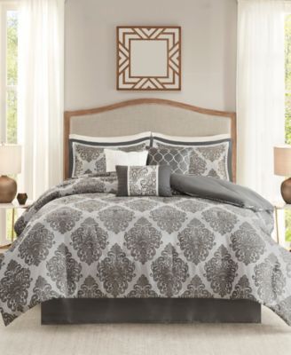 Madison Park - Lawson King 7 Piece Jacquard Comforter Set
