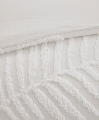 Bahari Palm Tufted 3-Pc. Duvet Cover Set, King/California King