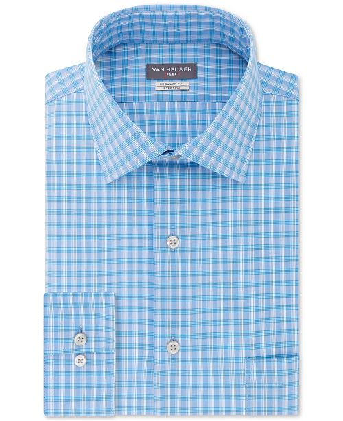 Van Heusen Men S Classic Regular Fit Performance Stretch Wrinkle