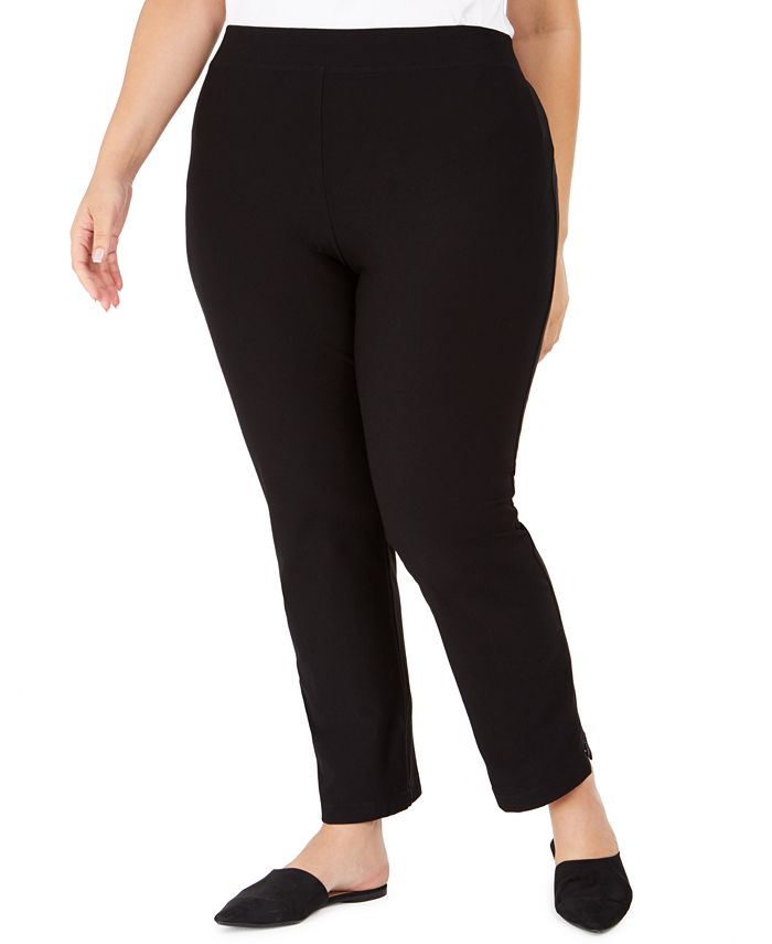 Eileen Fisher Plus Size Slim Ankle Pants - Macy's