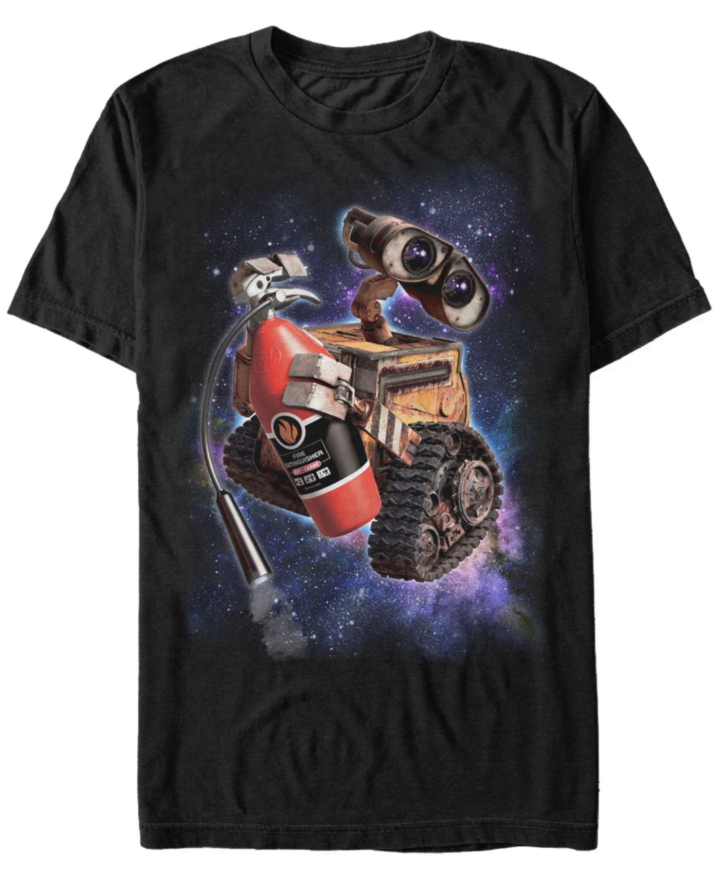 Мужская футболка Fifth Sun Disney Pixar Wall-E Fire Extinguisher Space Portrait Short Sleeve, цвет: Чёрный — фото 1