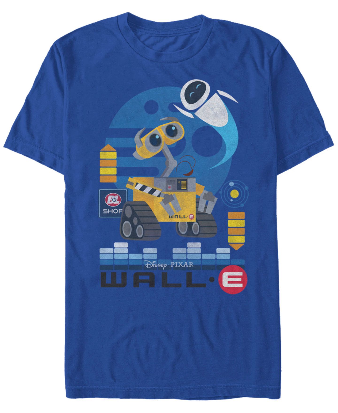 Мужская футболка Fifth Sun Disney Pixar Wall-E Geometric Play Short Sleeve, цвет: Королевский синий — фото 1