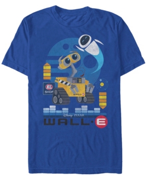 Disney Pixar Men's Wall-e Geometric Play Short Sleeve T-Shirt