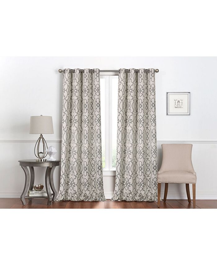 Regal Home Villa Blackout Grommet Curtain, 63" x 50" Macy's