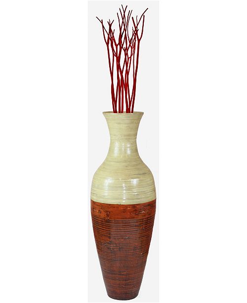 Uniquewise Bamboo Floor Vase 43 Tall Reviews Vases Home
